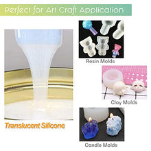 Load image into Gallery viewer, LET'S RESIN Silicone Mold Making Kit Translucent Silicone Rubber Non-Toxic Liquid Mold Making Silicone Rubber - Mixing Ratio 1:1 - Ideal for Resin Molds,Silicone Molds DIY Manual Making (31.74oz)