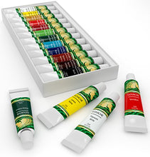 Load image into Gallery viewer, Gouache Paint Set - 12 x 12ml Tubes - Artist Quality Colors for Art on Watercolor Paper, Illustration Board, Artboard & Masonite - Includes Black and White - Professional Supplies by MyArtscape™