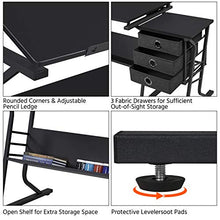 Load image into Gallery viewer, YAHEETECH Adjustable Drafting Table Drawing/Draft/Art/Craft Table/Desk with Stool and Storage Drawers Art Studio Design Work Station