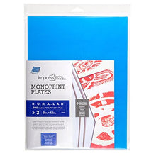 Load image into Gallery viewer, Grafix Impress Print Media 9 x 12”, Pack of 3 – Transparent, Lightweight, Non-Porous .030” Polyester Monoprinting Surface, Economical Alternative to Metal or Glass Plates, 9" x 12", Clear