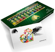Load image into Gallery viewer, Gouache Paint Set - 12 x 12ml Tubes - Artist Quality Colors for Art on Watercolor Paper, Illustration Board, Artboard & Masonite - Includes Black and White - Professional Supplies by MyArtscape™