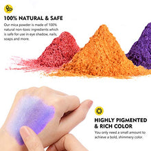 Load image into Gallery viewer, Magicfly 28 Colors Mica Powder, Colorant Paint and Dye for Epoxy Resin, Pigment Powder with 5 Spoons for Soap Making, Lip Gloss, Bath Bomb, Candle Making, Art Craft