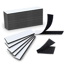 Load image into Gallery viewer, 15Pcs Professional Self Adhesive Hook and Loop Sticky Back Fastener, Double-Sided Fasten Interlocking Tape for Home and Office Use, 1.2 x 4.7 Inch