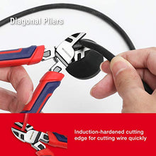 Load image into Gallery viewer, WORKPRO 5-piece Pliers Set with Storage Pouch, 7-Inch Long Nose, 6-Inch Diagonal, 8-Inch Groove Joint, 6-Inch Slip Joint, 8-Inch Linesman, Portable Home Hand Tools