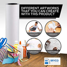 Load image into Gallery viewer, White Kraft Arts and Crafts Paper Roll - 18 inches by 175 Feet (2100 Inch) - Ideal for Paints, Wall Art, Easel Paper, Fadeless Bulletin Board Paper, Gift Wrapping Paper and Kids Crafts - Made in USA