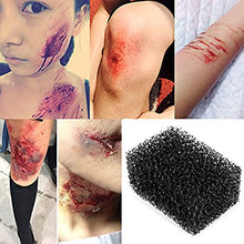 Load image into Gallery viewer, FANICEA Fake Wound Modeling Scar Wax Professional SFX Special Effects Cosplay Stage Makeup Kit with 33g Face Body Paint Makeup Wax, Spatula Tool, Black Stipple Sponge, 18g Coagulated Blood
