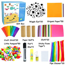 Load image into Gallery viewer, Here Fashion Paper Roll Craft for Kids DIY Simple Paper Craft from A to Z Recycled Craft Rolls Cardboard Tubes for Crafts Projects Arts and Crafts Supply Kit for Kids Age 3+ Pack of 200