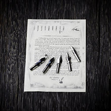 Load image into Gallery viewer, GC Antique Wooden Stem Pen Handcrafted Calligraphy Pen Set Dip Nib Pens-Writing Case With Black Ink Pen Holder Cartridges LL-18