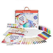 Load image into Gallery viewer, Kid Made Modern Kids Arts and Crafts Studio in A Box Set - Painting Sketching and Coloring Kit