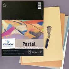 Load image into Gallery viewer, CANSON Mi-Teintes Pastel Pad, Assorted Colors 9"X12" Fold Over (100510864)