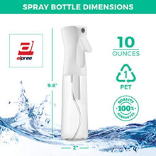 Load image into Gallery viewer, PACK OF 2 Continuous Sprayer Hair Water Ultra Fine Mister Spray Bottle Propellant Free for Hairstyling, Cleaning, Gardening, Misting & Skin Care BPA Free (CLEAR) 10oz / 300ml By alpree