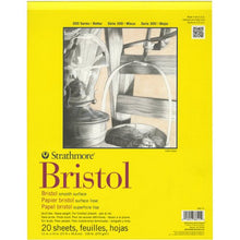 Load image into Gallery viewer, Strathmore 300 Series Bristol Smooth Pad, 11"x14" Tape Bound, 20 Sheets