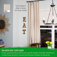 Load image into Gallery viewer, 4x12 Canvas Drop Cloth Tarp Canvas Fabric Drop Cloth Curtains Drop Cloths for Painting Painters Drop Cloth Paint Drop Cloth Paint Tarp Painting Supplies Canvas Sheet