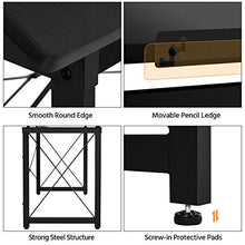 Load image into Gallery viewer, YAHEETECH 47"x 24" Drafting Table Drawing/Crafting Table/Desk Art Desk for Artists Tilting Tabletop Basic Drawing Painting Writing Station Studying Desk with Adjustable Tabletop & Pencil Ledge Black