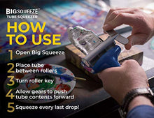 Load image into Gallery viewer, Big Squeeze Tube Squeezing Tool – Waste Less, Save More – Professional-Grade Metal Tube Squeezer, Ideal for Artists and Stylists – Works with Paint, Hair Dye, Prescription Creams, Cosmetics (Orange)