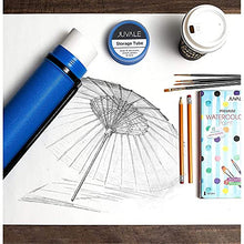 Load image into Gallery viewer, Juvale Blue Expandable Storage Tube for Posters, Blueprints, and Artwork (24 to 40 Inches)
