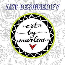 Load image into Gallery viewer, Grafix Artist Series Film – Bloom Design by Art By Marlene 8.5 x 11”, Pack of 4, 2 Pre-Printed White 2 Clear, Translucent Shrink Sheets, Even Easier to Create and Decorate, 8.5" x 11"