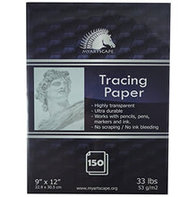 Load image into Gallery viewer, Tracing Paper Pad - 33lb - 9" x 12" - 150 Transparent Sheets - Artist Quality - MyArtscape