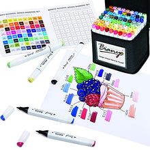 Load image into Gallery viewer, Bianyo Classic Series Alcohol-Based Dual Tip Art Markers(Set of 72,Travel Case with a Designable Card)