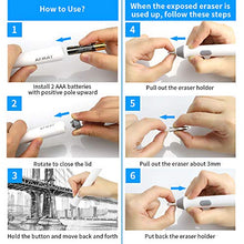 Load image into Gallery viewer, Electric Eraser Kit, AFMAT Electric Drawing Erasers for Artists, 200 Refills, Drafting Brush, Battery Operated Eraser for Sketching Pencils/Drafting Pencil/Graphite Pencils/Arts/Crafts-Detailer Tool