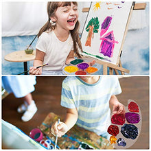 Load image into Gallery viewer, 3pcs Acrylic Paint Palette Clear Art Palette for Adults & Kids, Transparent Non-Stick Oil Paint Palette with Protective Kraft for DIY Craft Art Painting Plate