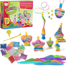 Load image into Gallery viewer, Kraftic Super Sand Art and Crafts Activity Kit - DIY Sand Craft Set, 10 Sand Art Bottles, 10 Sand Bags