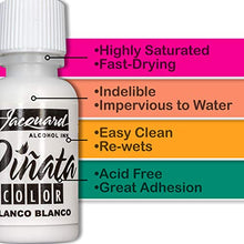 Load image into Gallery viewer, Jacquard Alcohol Inks Set - Vibrant Pinata Colors - Alcohol Ink for Resin - Beautiful Colors On Almost Any Hard Surface - Set of 6 Bundled with Moshify Blending Pen (7 Items)