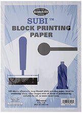 Load image into Gallery viewer, Melissa & Doug Subi Block Printing Paper - White 9 x 12 (100 sheets)