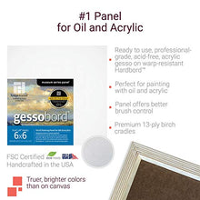 Load image into Gallery viewer, Ampersand Art Supply Gesso Wood Painting Panel: Museum Series Gessobord, 1/8 Inch Depth