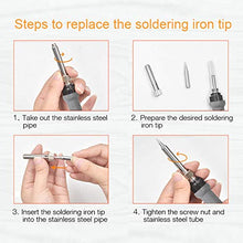 Load image into Gallery viewer, Wood Burning Kit | PEEWF Professional Pyrography Stencils Tool Supplies Adjsutable Temperature Wood Burner Tool Iron Soldering Stippling Kit with Heat Pen Tips for Adult Beginners
