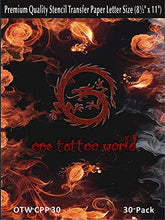 Load image into Gallery viewer, Top 30 Pack Tattoo Stencil Transfer Paper Tattoo Supplies Thermal Transfer Paper Tattoo Paper