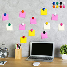 Load image into Gallery viewer, Patelai 48 Pieces Mini Fridge Magnets Round Magnetic Button Whiteboard Magnets Office Magnets, 8 Colors