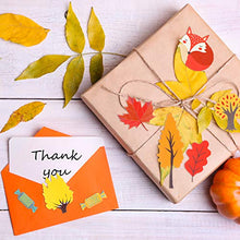Load image into Gallery viewer, 16 Sheets Fall Paper Collection Kit Autumn Theme Pattern Paper Animal Plant Collection Paper for Thanksgiving Scrapbooking Cardmaking DIY Crafting Art Projects