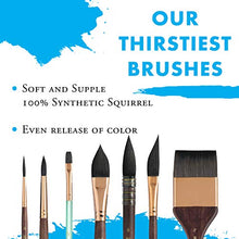 Load image into Gallery viewer, Princeton Artist Brush, Neptune Series 4750, Synthetic Squirrel Watercolor Paint Brush, Dagger Striper, Size 1/2 Inch