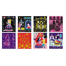 Load image into Gallery viewer, Janod Crafts – No Glue No Mess Scratch Art Princesses – Creative, Imaginative, Inventive, and Developmental Play -- STEAM Approach to Learning – Ages 5-8+, Model Number: J07893