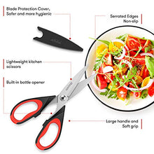Load image into Gallery viewer, Kitchen Shears, iBayam 2-Pack Kitchen Scissors Heavy Duty Meat Scissors, Dishwasher Safe Cooking Scissors, Multipurpose Stainless Steel Sharp Utility Food Scissors for Chicken, Poultry, Fish, Herbs