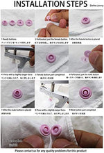 Load image into Gallery viewer, 500 Sets Snaps Buttons KAM, BetterJonny Size 20 T5 Glossy Round Resin Plastic Buttons Fasteners Punch Poppers for Baby Bib Cloth Diaper White