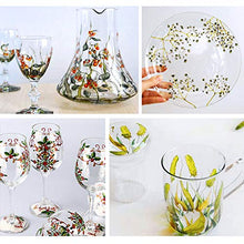 Load image into Gallery viewer, Happlee Stained Glass Paint 12 Colors Non Toxic Porcelain Paint for Glass Painting Permanent Acrylic Enamel Paint Transparent Glass Paint Set Translucent Glass Kit for Wine glass Window Ceramic, 0.41 fl.oz