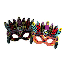 Load image into Gallery viewer, Janod Crafts – No Glue No Mess Scratch Art Party Masks – Creative, Imaginative, Inventive, and Developmental Play -- STEAM Approach to Learning – Ages 5-8+