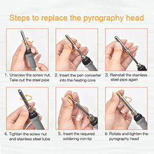 Load image into Gallery viewer, Wood Burning Kit | PEEWF Professional Pyrography Stencils Tool Supplies Adjsutable Temperature Wood Burner Tool Iron Soldering Stippling Kit with Heat Pen Tips for Adult Beginners