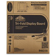 Load image into Gallery viewer, Elmer's Tri-Fold Display Board, White, 14x22 Inch