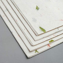 Load image into Gallery viewer, Handmade Decorative Paper Printable White Writing Letter Paper Rice Paper Chinese Calligraphy Paper,25 Sheets