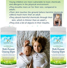 Load image into Gallery viewer, All Natural Surface Cleaning Wipes - 100% Made In the USA, Kitchen, Bathroom, Nursery, Auto, Office, RV, Boat - Earth Friendly, Plant-Based Ingredients, Durable All Cotton, Fabric, Compostable, Biodegradable. 1- 30 COUNT CANISTER