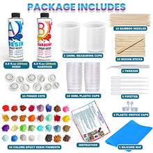 Load image into Gallery viewer, Catcrafter Crystal Clear Epoxy Resin Kit Mica Powder Casting Craft supplies & materials DIY Set with Measuring Cup Molds and Pigments Glitter Paint Stir Sticks for Beginners Accessories Jewelry Making