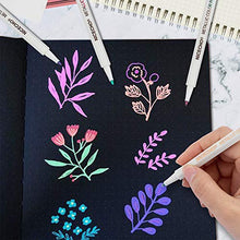 Load image into Gallery viewer, Metallic Markers, Permanent Metallic Paint Pens, Fine Point Doodle Dazzle Marker for Black Paper, Art, Card Making, DIY Photo Album, Scrapbook Crafts, Metal, Ceramic, Glass(26 Colors)