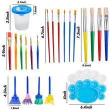 Load image into Gallery viewer, BigOtters Painting Tool Kit, 34Pcs Paint Supplies Include Paint Cups with Lids Palette Tray Multi Sizes Paint Pen Brushes Set for Kids Gifts School Prizes Art Party