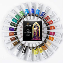 Load image into Gallery viewer, Castle Art Supplies Oil Paint Set - 24 Vibrant Colors in Tubes - Excellent Value Supplies with Beautiful Saturation and Coverage. This Set Makes it Easy and Fun to Explore Oil Painting