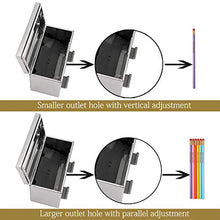 Load image into Gallery viewer, Ibnotuiy Stainless Steel Pencil Holder/Pencil Dispenser for Classroom Office Home Bulk Pencil Storage and Restaurant Bar Bulk Unwrapped Drinking Straws Storage