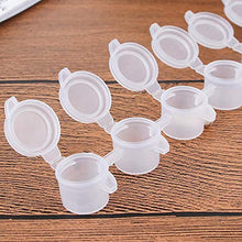Load image into Gallery viewer, LAHONI 180 Pots Empty Palette Cups Strips Paint Cups with Lids Strip 5ml/0.17oz Mini Empty Plastic Paint Cups Jars Pigment Storage Containers(6Cups/ Strip,30 Strips) 5ml/0.17oz