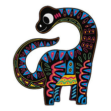 Load image into Gallery viewer, Janod Crafts – No Glue No Mess Scratch Art Dinosaur Cutouts – Creative, Imaginative, Inventive, and Developmental Play -- STEAM Approach to Learning – Ages 5-8+